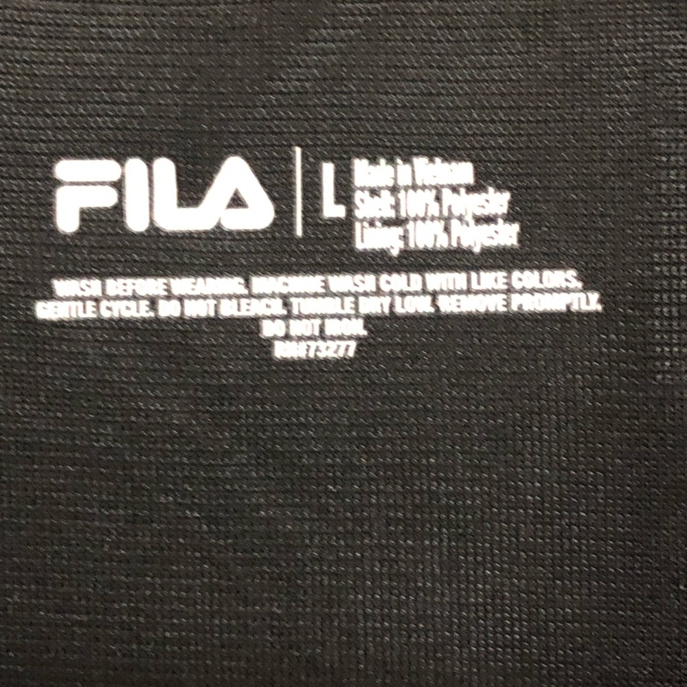 Fila Black Lightweight Jacket with Hood - Size Large - Picture 3 of 8